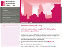 Tablet Screenshot of mammascreening-leipzig.de